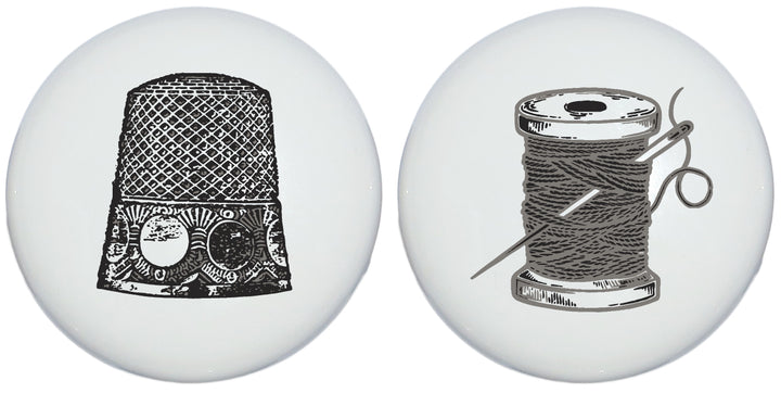 Antique Sewing Ceramic Drawer Knobs