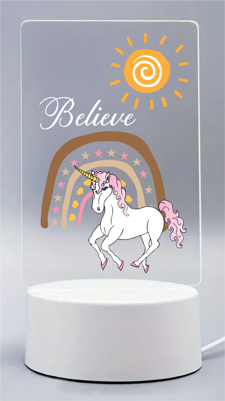 Unicorn USB Powered LED Night Light Lamp