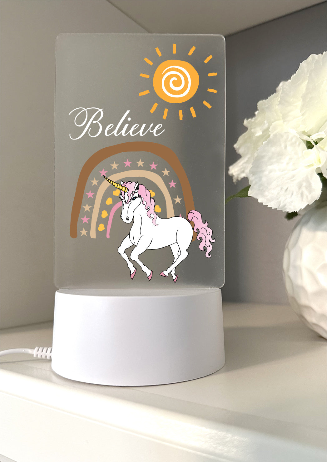 Unicorn USB Powered LED Night Light Lamp