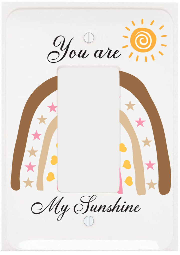 You Are My Sunshine Rainbow Light Switch Cover Plates