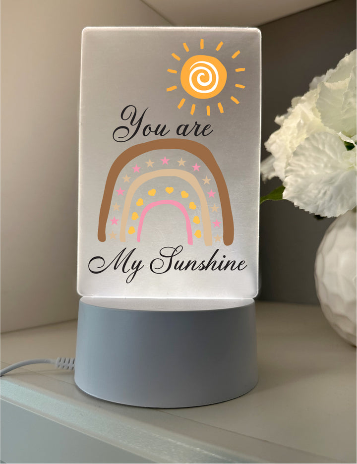 You are My Sunshine USB Powered LED Night Light Lamp
