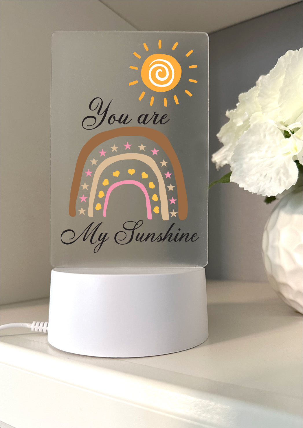 You are My Sunshine USB Powered LED Night Light Lamp