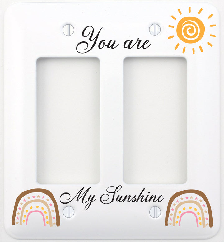 You Are My Sunshine Rainbow Light Switch Cover Plates
