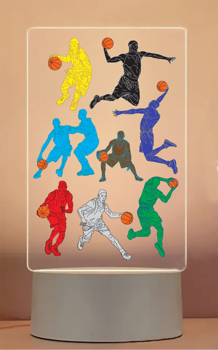 Basketball USB Powered LED Night Light Lamp