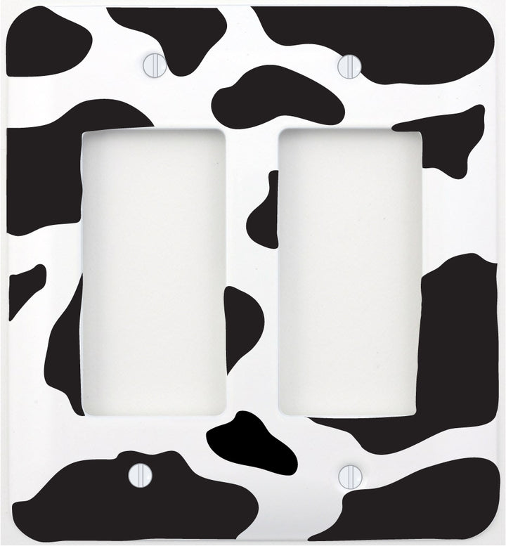 Cow Print Metal Light Switch Cover Plate Outlet Covers