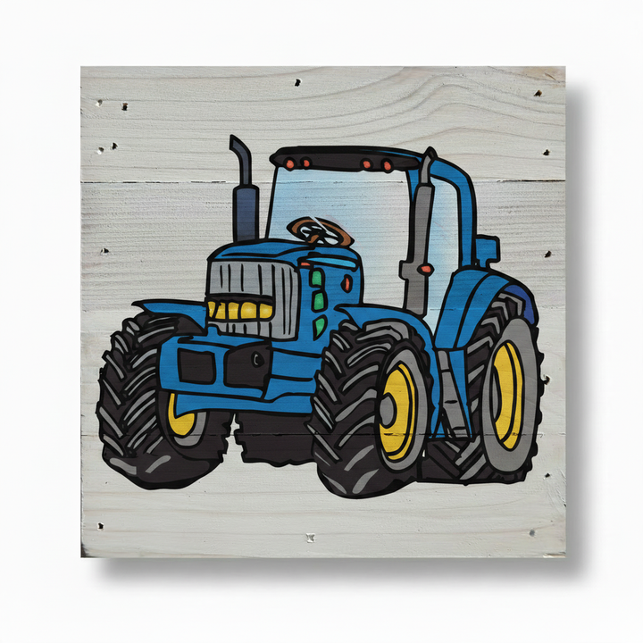 Tractor Art Print Natural Wall Hanging