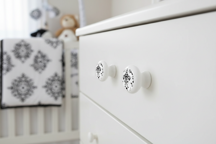 Damask Drawer Pull Knobs