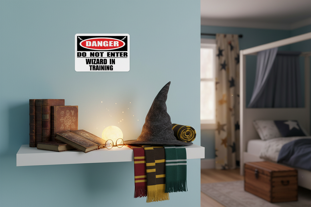 Danger Wizard In Training Wall Decal