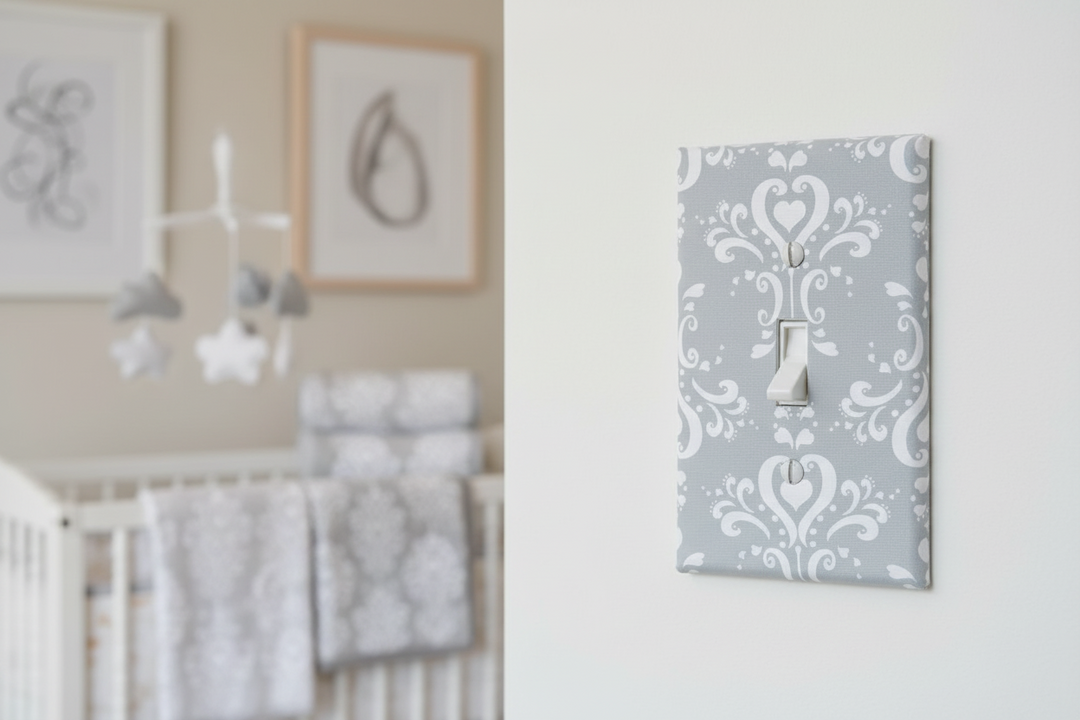 Damask Light Switch Cover Plate and Outlet Covers