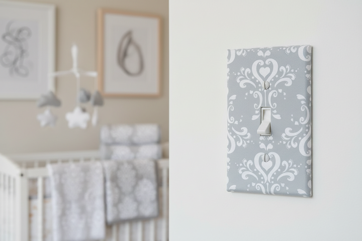 Damask Light Switch Cover Plate and Outlet Covers