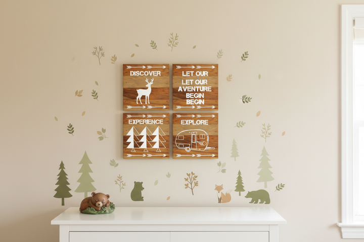 Arrow Art Prints - Gallery Wall Woodland Nursery Lifestyle