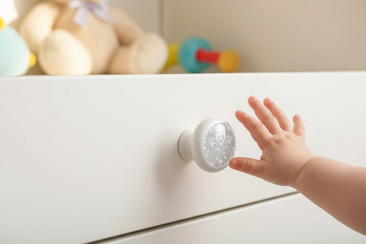 Lifestyle shot with baby's hand