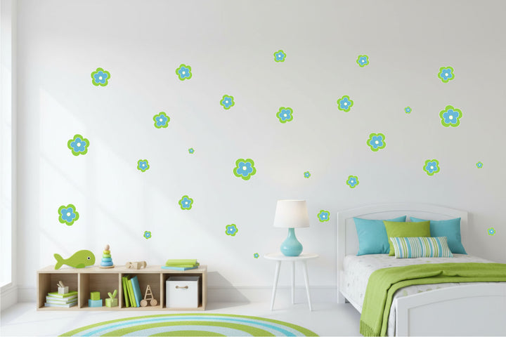 Sea Escape Flower Wall Decals