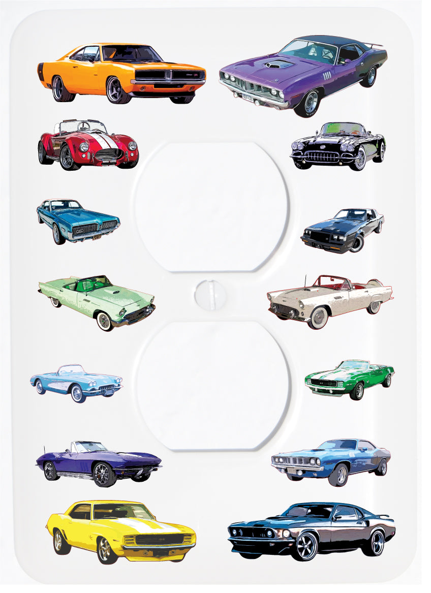 American Classic Muscle Car Light Switch Plate Covers and Outlet Covers