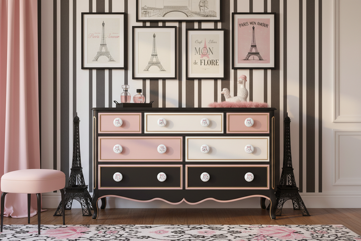 Poodles In Paris Drawer Pull Knobs