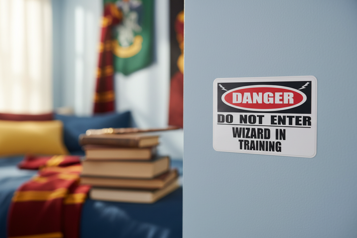 Danger Wizard In Training Wall Decal
