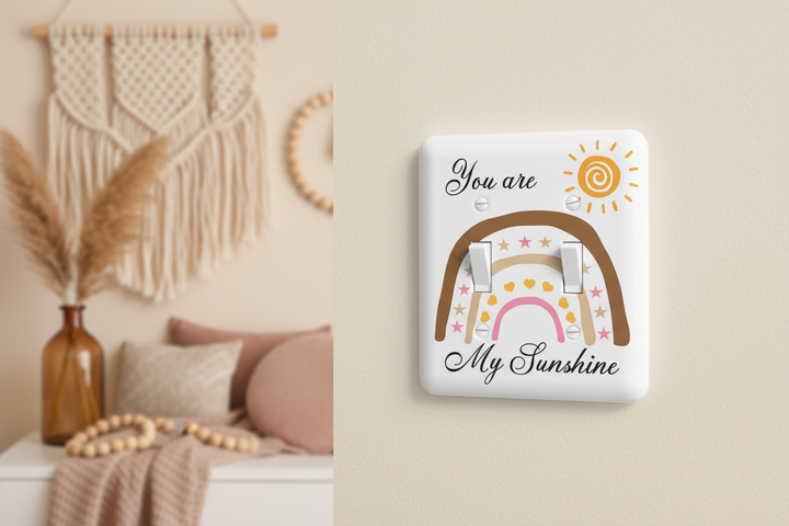 You Are My Sunshine Rainbow Light Switch Cover Plates