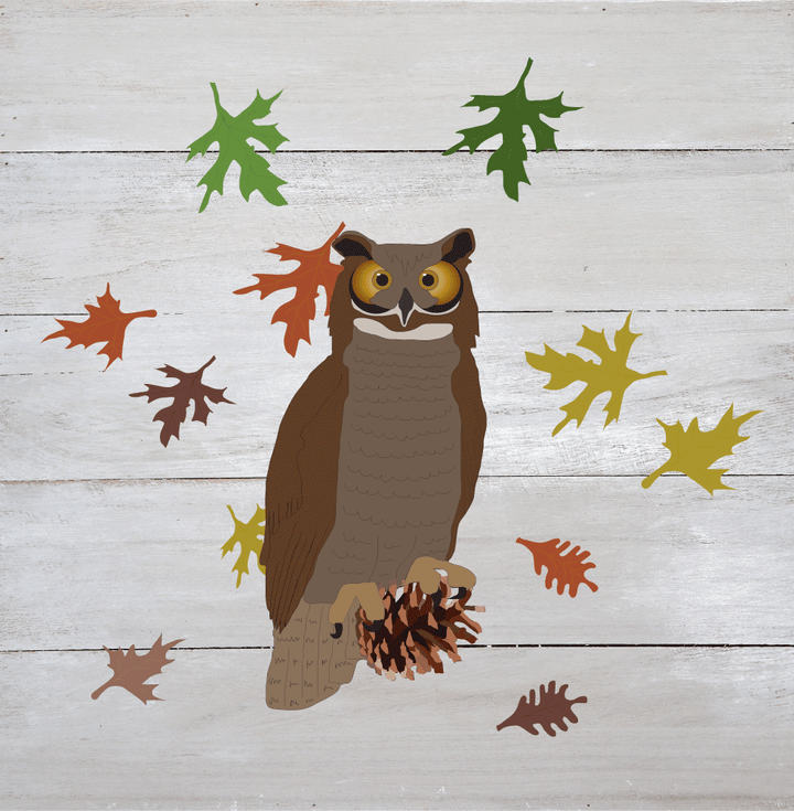 Forest Animal Wood Wall Print