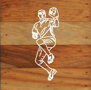 Baseball Art Print Natural Wall Hanging