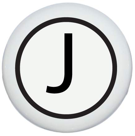 Vintage Typewriter Monogram Letter Drawer Knob Pulls