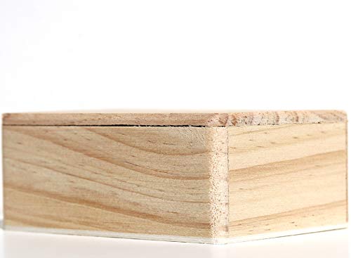 Caticorn White Wash Wood Keepsake Collectible Box
