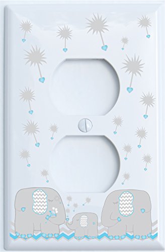 Dandelion Elephant Light Switch Cover Plates and Outlet Covers