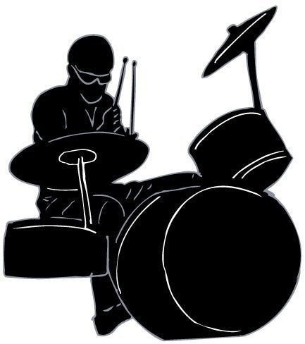 Drummer Wall Decals / Rock Star Wall Stickers