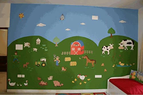 Giant Farm Animal Mural Wall Decals