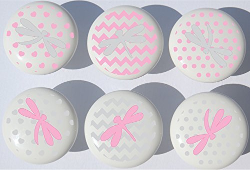 Dragonfly Drawer Pulls/Dragonfly Cabinet Knobs/Set of 6