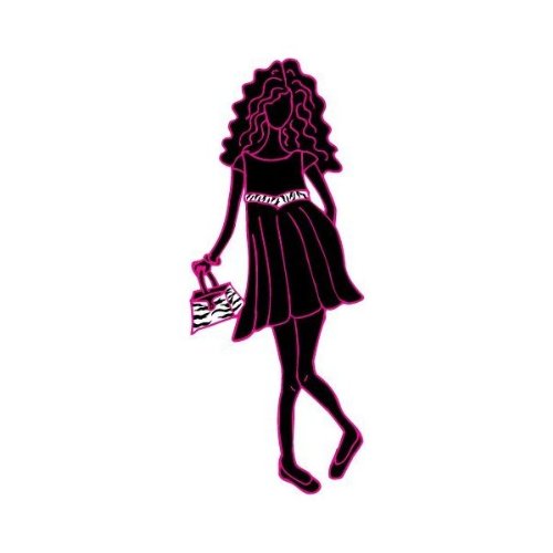 Zebra Print Wall Decals Fashion Model