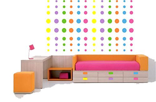 Pop Dots Multicolored Wall Decals