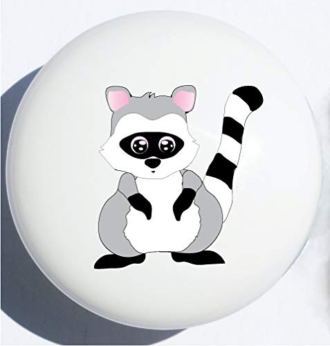 Single Woodland Forest Animal Ceramic Drawer Knobs Pulls Children's Nursery Decor