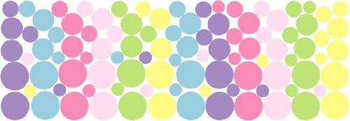 96 Baby Shades Pastel Dot Wall Decals Stickers