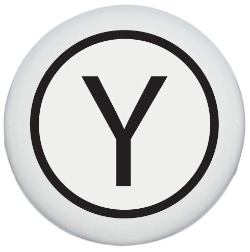 Vintage Typewriter Monogram Letter Drawer Knob Pulls