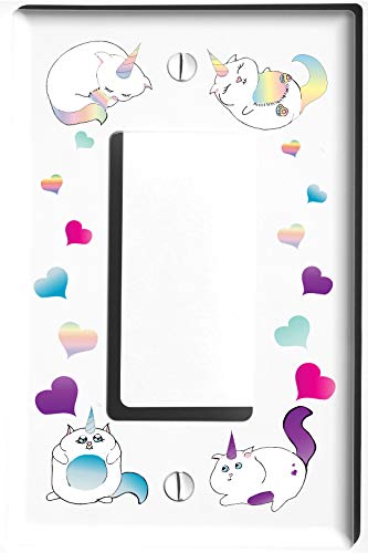 Caticorn Light Switch Cover Plates