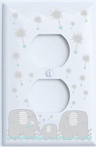 Dandelion Elephant Light Switch Cover Plates and Outlet Covers