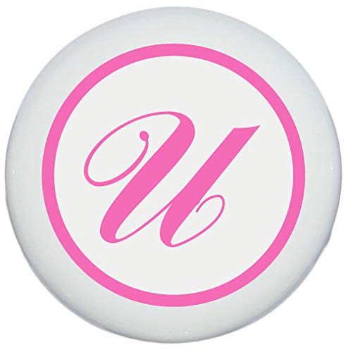 Presto Chango Pink Monogram Letter Drawer Knob Pulls