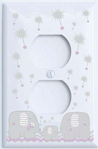 Dandelion Elephant Light Switch Cover Plates and Outlet Covers