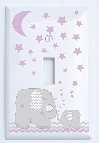 Purple Elephant Light Switch Cover Plates