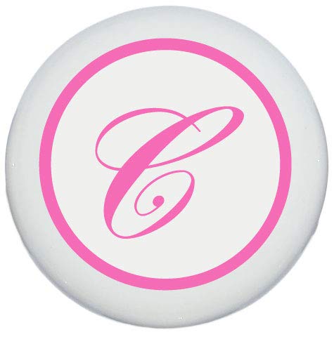 Presto Chango Pink Monogram Letter Drawer Knob Pulls