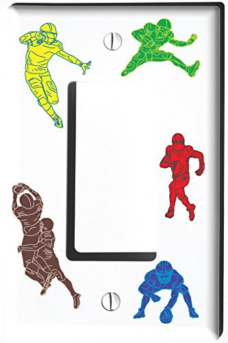 Football Light Switch Cover Stickers and Outlet Covers