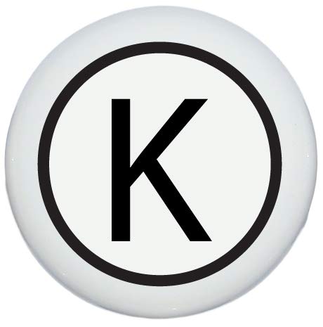Vintage Typewriter Monogram Letter Drawer Knob Pulls