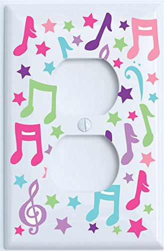 Music Notes Light Switch Plate and Outlet Covers / Music Wall Decor