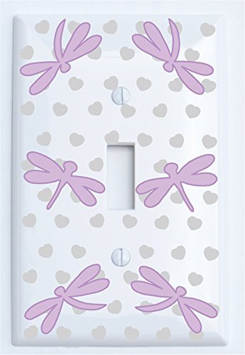 Purple Dragonfly Switch Plate Covers