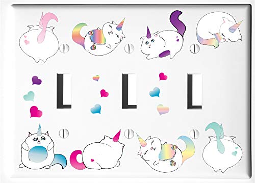 Caticorn Light Switch Cover Plates