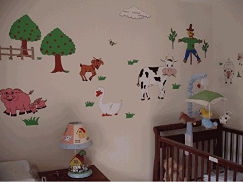 Giant Farm Animal Mural Wall Decals