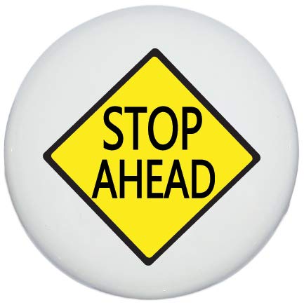 Stop Ahead Construction Street Sign Drawer Knob