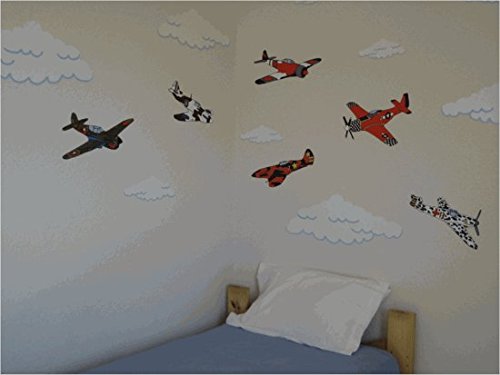 World War 2 Military Fighter Airplane Wall Decals