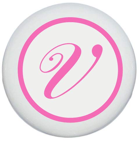 Presto Chango Pink Monogram Letter Drawer Knob Pulls