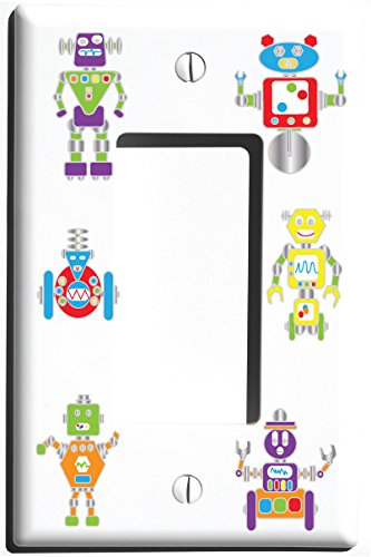 Robot Light Switch Plate and Outlet Covers/Robots Nursery or Children's Wall Decor